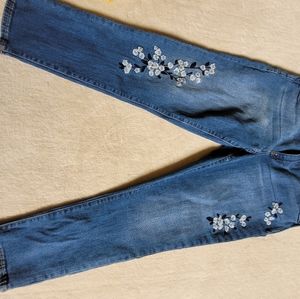 Gap embroidered jeans